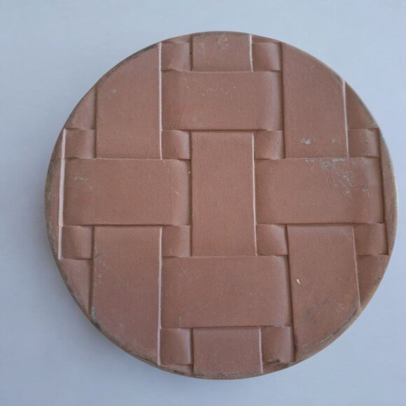 Longaberger Pottery Button Basket Brick Trivet Bread Warmer USA Roseville Baking - Picture 5 of 10